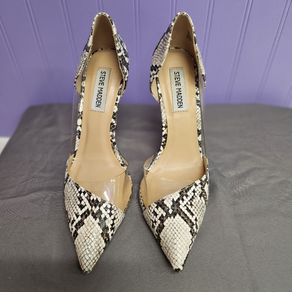 Steve Madden Shira Snakeprint Pumps 6.5